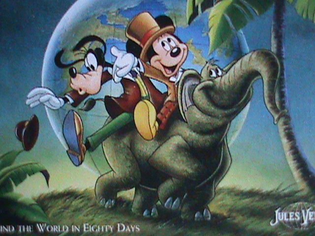 ​DISNEY-ANTIGUA & BARBUDA STAMP-1979 DISNEY CARTOON-MICKY ON THE MOON MINT SET