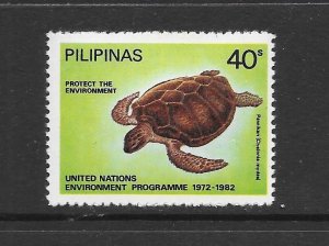 TURTLES -  PHILIPPINES #1590   MNH