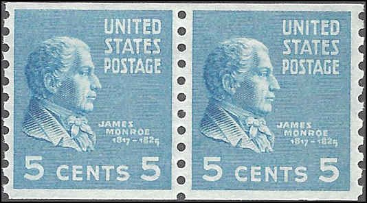 845 Mint,OG,NH... Pair... SCV $10.50