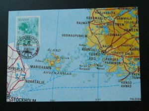 geography map maximum card Aland 61691