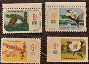 US Scott # 1376-1379; 6c  Botanical Convention  from  1969; MNH, og;