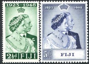 FIJI-1948 Royal Silver Wedding Set Sg 270-271 UNMOUNTED MINT V23751