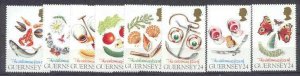 Guernsey 543-50 MNH Greetings/Nature SCV7.60