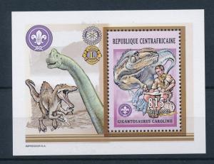 [26829] Central African Republic 2002 Pre Historic Animals Dinosaurs MNH  Sheet