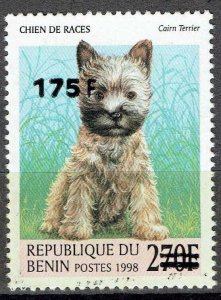 BENIN 2005 /6 1386 175F 60€ CAIRN TERRIER DOGS CHIENS OVERPRINT SURCHARGE MNH