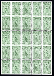 BCL23 with BCLd (major plate scratch through pos #1, 4 and 7), PANE A, VF, MNH