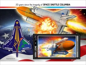 Sierra Leone - 2023 Space Shuttle Columbia - Stamp Souvenir Sheet - SRL230112b2