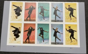 US 2021 tap Dancers Plt Blk of 10 #5609-13 mint