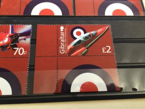 Gibraltar 2014 RAF Red Arrows mint never hinged  stamps  A14078