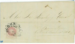 BK1760 - ARGENTINA - POSTAL HISTORY - Jalil # 10 on Cover from CORDOBA 1864