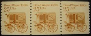 Scott 2136, 25 cent Bread Wagon, PNC3 #2, MNH Transportation Beauty