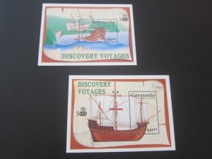 Grenada 1991 Sc 1959-60 Captain Cook set MNH