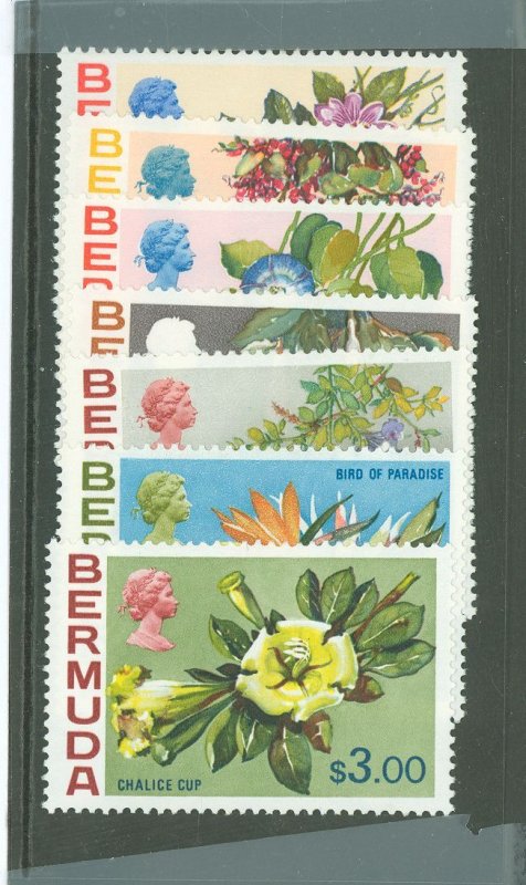 Bermuda #322-328 Unused Single (Complete Set)