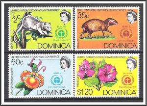 Dominica #337-340 Human Environment Issue MNH