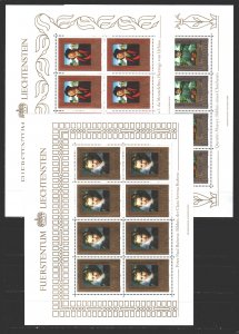 Liechtenstein. 1985. ml881-83. Portraits of famous people, painting. MNH.