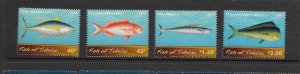 FISH - TOKELAU #406-9   MNH