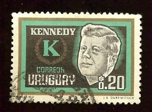 Uruguay #714 20c John F Kennedy