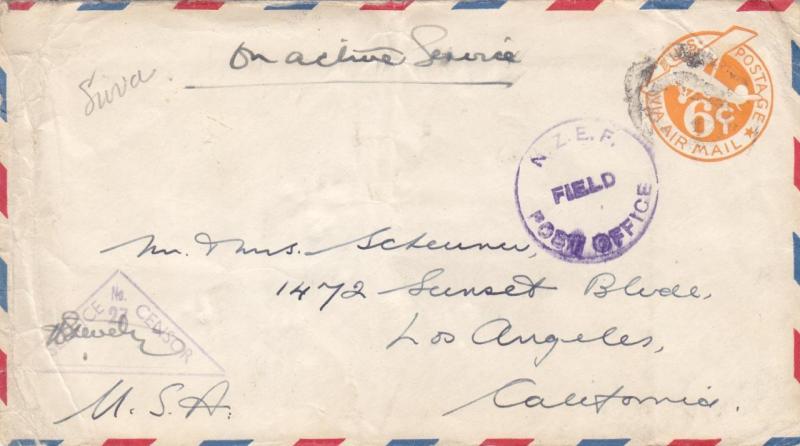 New Zealand Expedition Forces (Suva), Censored, See Remark (M3045)