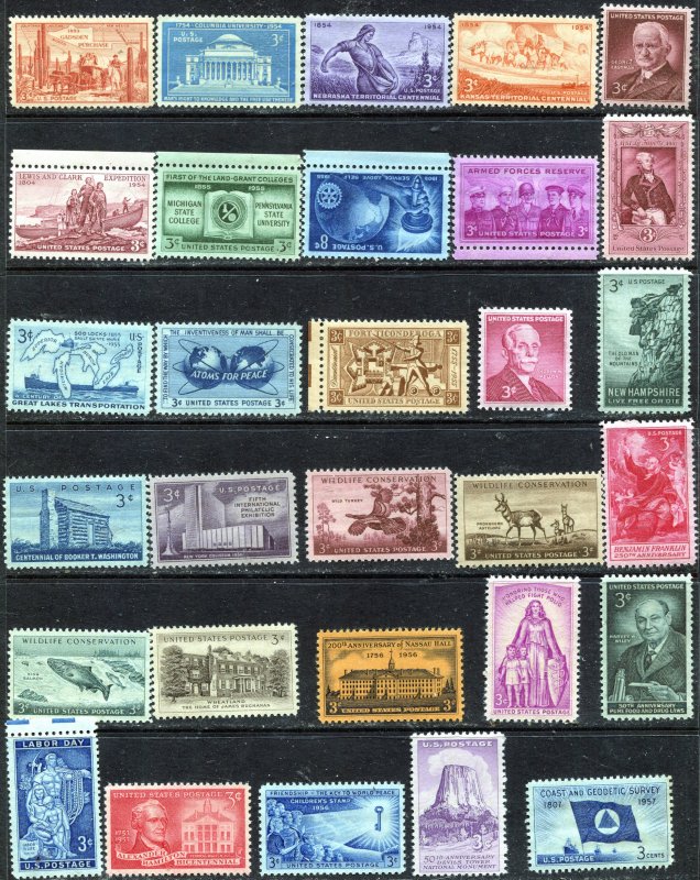 #1028 and higher 30 total stamps mint OGNH. ⭐⭐⭐⭐⭐