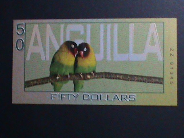 ​ANGUILLA 2019-COLLECTIBLE UNCIRCULATED POLYMAR LOVELY BEAUTIFUL NOTE VF