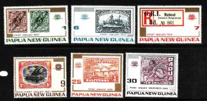 Papua New Guinea MNH 389-94 Stamps On Stamps