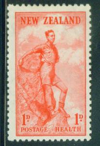 New Zealand Scott B12, 1937 Boy Hiker stamp MH*