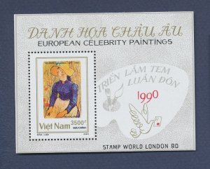 VIETNAM - Scott 2081 - MNH S/S -  Art - 1990