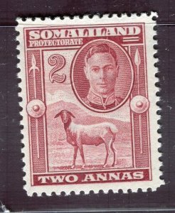 SOMALILAND; 1940s early GV IV issue Mint hinged 2a. value