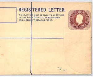 BRITISH HONDURAS KGV Cover Unused Postal Stationery Registered Envelope PJ140