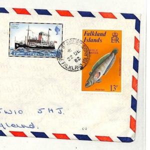 SS124 1982 Falkland Islands Airmail Cover PTS