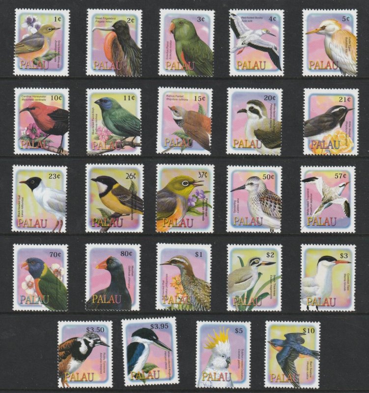 Palau a large bird set from 2002 all MNH