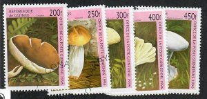 Guinea; Scott 1347-1351;  1996; Used; Mushrooms