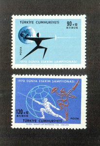 Turkey Scott #B135-B136 MNH