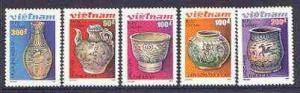Vietnam 1989 Pottery perf set of 5 values unmounted mint,...