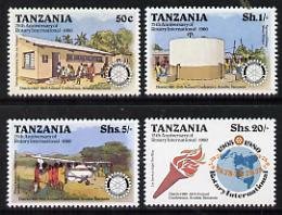 TANZANIA - 1980 - Rotary Int, 75th Anniv - Perf 4v Set - Mint Never Hinged