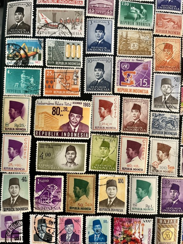 50 Stamp INDONESIA Fun Pack // Lot of 50 Different INDONESIAN Stamps / USED