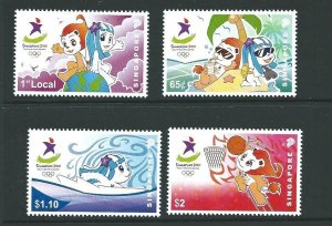 SINGAPORE SG1936/9 2010 YOUTH OLYMPIC GAMES MNH