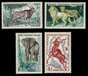 French Equatorial Africa #195-198 Animals Set of 4; MNH