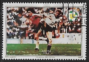 Belize # B6 - Worldcup Soccer - Austria vs Chile - used.....{BLW12}