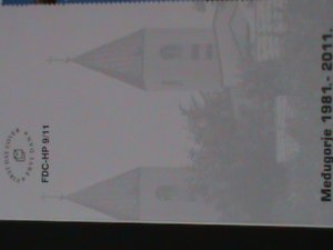 ​BULGARIA -2011 S/S FDC-30TH ANNIV: MEDUGORJE -MNH S/S- FDC VF-LAST ONE