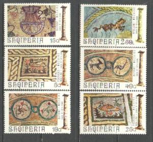 ALBANIA Sc# 1564 - 1569 MNH FVF Set6 Mosaic Designs