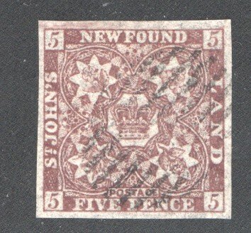 NEWFOUNDLAND #5 XF, Used  CV 600.00    ...   4350002