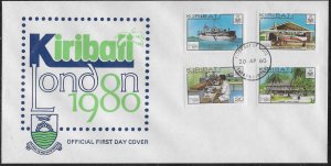 Kiribati Scott #'s 352 - 355 FDC