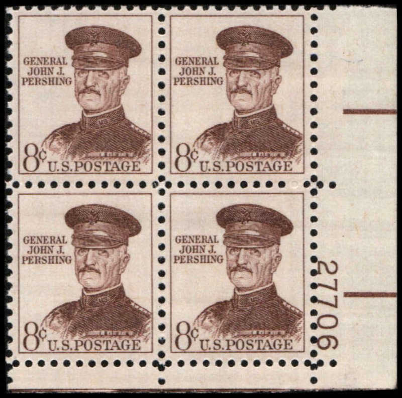 US #1214 PERSHING MNH LR PLATE BLOCK #27706