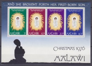 1976 Malawi 273-276/B46 Christmas 