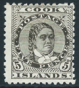 Cook Islands, Sc #13, 5d MH