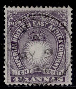 BRITISH EAST AFRICA QV SG11, 4½a dull violet, VERY FINE USED. Cat £22. CDS