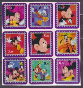 9v Walt Disney, Adhesive Stamps