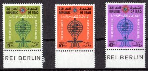 IRAQ 1962 Sc#314/316 MOSQUITO-MALARIA-WHO (UN) - MEDICINE Set (3) MNH