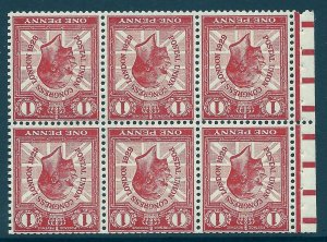 1929 PUC 1d NComB2a Watermark Inverted Perf P MOUNTED MNT